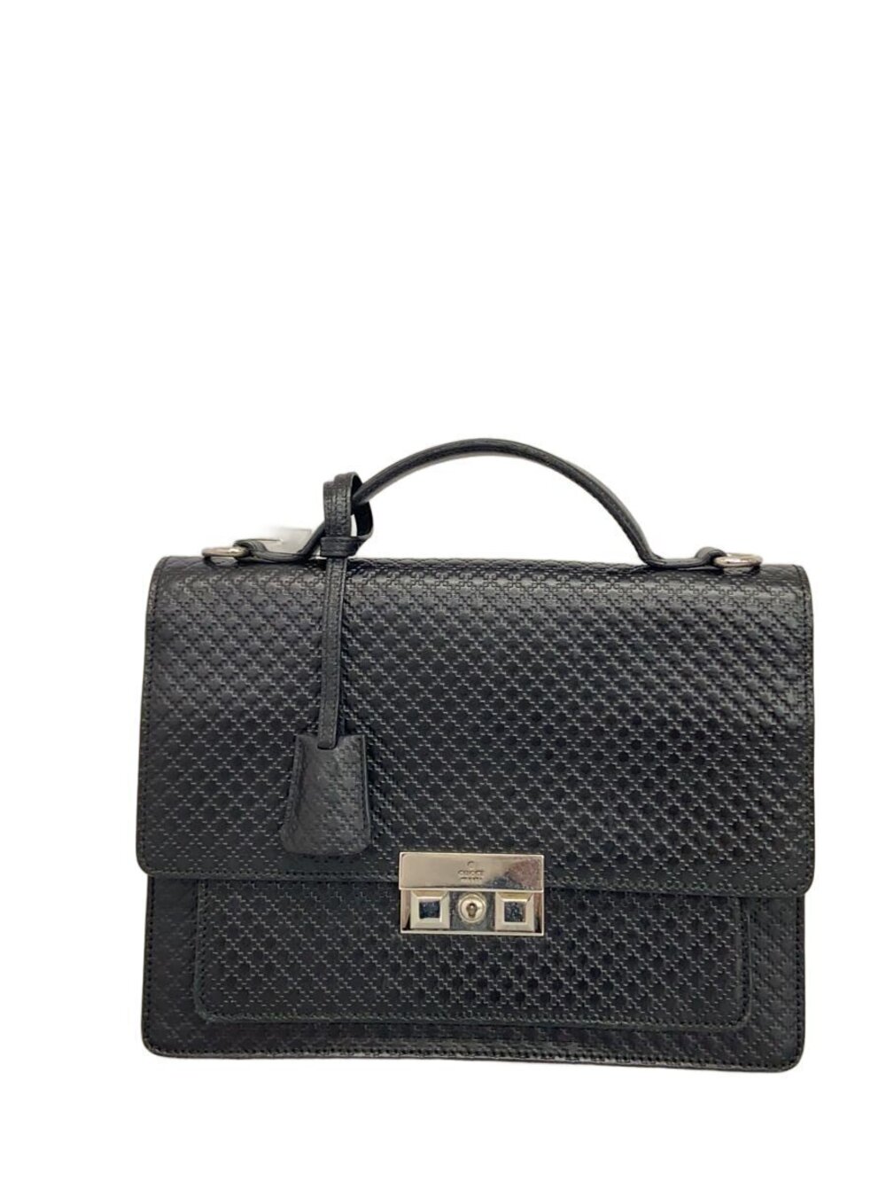 Gucci Handbag Diamante Leather Black